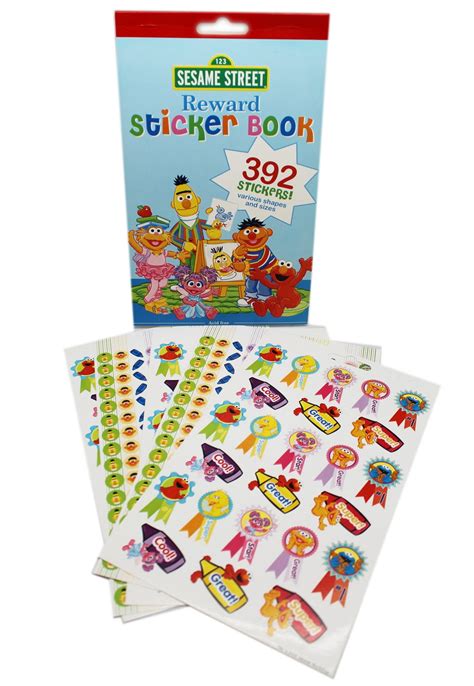 Sesame Street Reward Sticker Book Assorted Characters Stickers 392