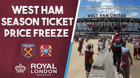 West Ham Utd Announce Season Ticket Price Freeze Youtube