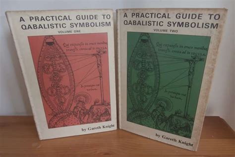 a practical guide to qabalistic symbolism vol i and vol ii by knight gareth very good