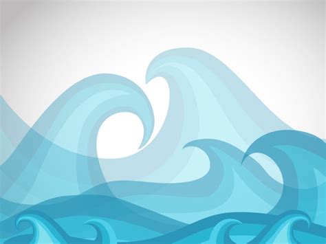 Blue Waves Backgrounds Abstract Blue White Templates Free Ppt Grounds