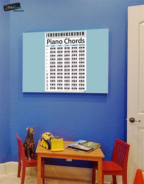 Piano Chord Chart Poster Educational Handy Guide Chart Print For Vrogue