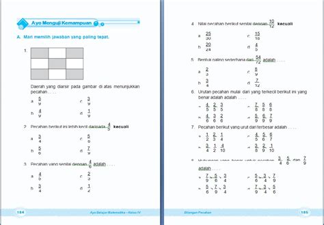 Soal Matematika Kelas Sd Bab Mengolah Dan Menyajikan Data Dan Kunci