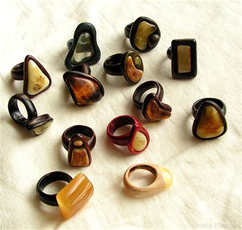 Pin By Aneta Majzner On Rings Wooden Rings Wood Jewelery Hand