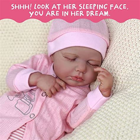 Jizhi Lifelike Reborn Baby Dolls 18 Inch Soft Body Realistic Newborn