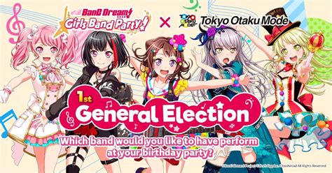 Bang Dream Girls Band Partys First Ever General Election Now Happening