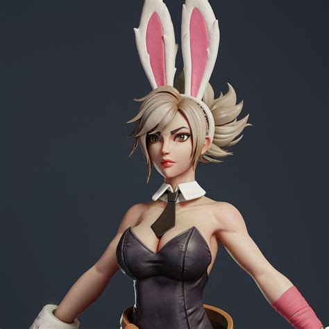 Battle Bunny Riven League Of Legends Fan Art Wanlin Kang On