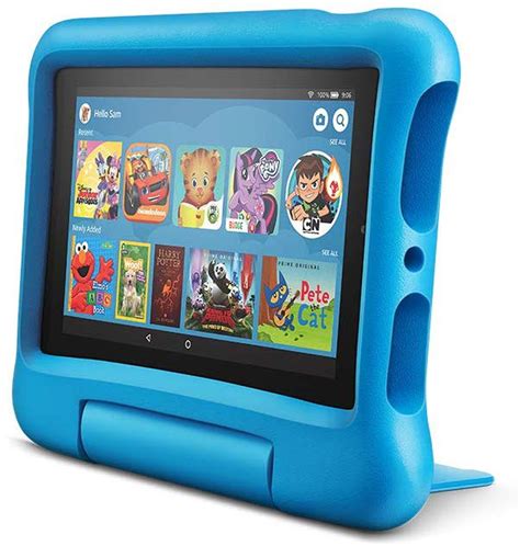 As amazon kids is designed for children, it's a safe place and instantly recognisable, turning the background blue, so you can see at a glance that to exit amazon kids, they can opt to exit a profile, returning to the lock screen with all the user profile icons on it. Amazon's popular tablet for kids is 40% off, if parents ...