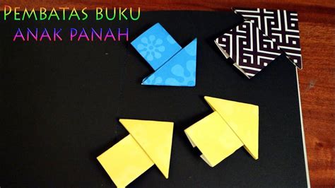 Ada 3 cara yang bisa kalian gunakan. Cara membuat origami pembatas buku bentuk anak panah keren | Origami, Buku, Buku anak