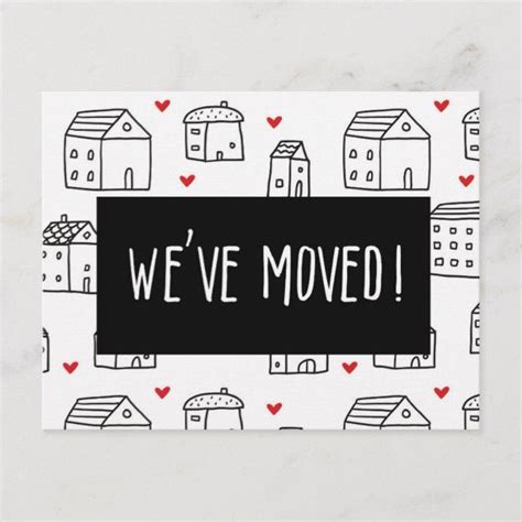 Weve Moved Moving Announcement Postcard Moving