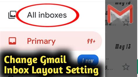 How To Change Your Gmail Inbox Layout Setting Youtube