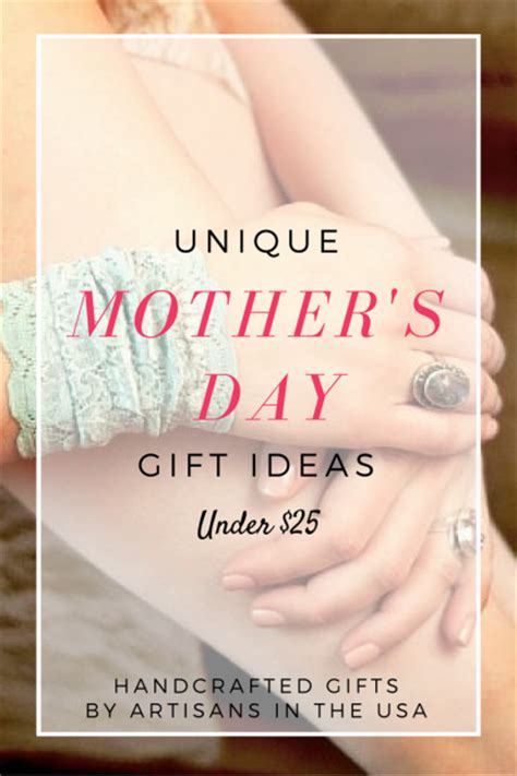 Here are 30 unique gifts for mom she'll be happy to receive and proud to show off, from her favorite kid with love. Unique Mother's Day Gifts Under $25 | aftcra blog