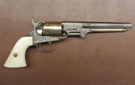 Pietta Engraved Cap And Ball Revolver For Sale