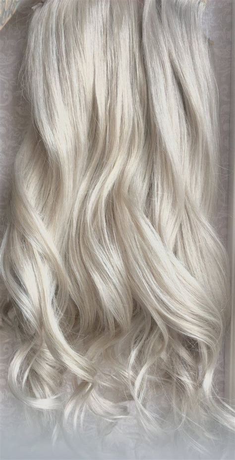 Platinum Halo Hair Extensions Silver White Hair Grey Hair Human Hair