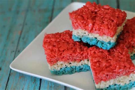 Fourth Of July Rice Krispies Treats Musely