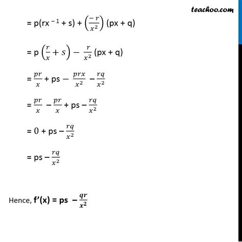 misc 3 find derivative of px q r x s teachoo