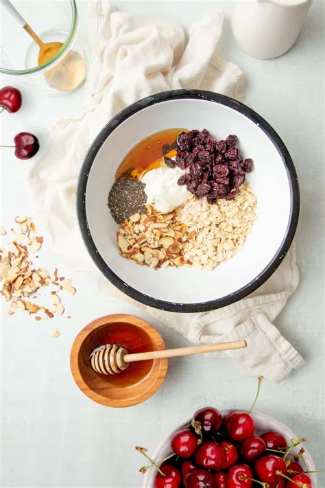 Cherry And Toasted Almond Overnight Oats Wholefully