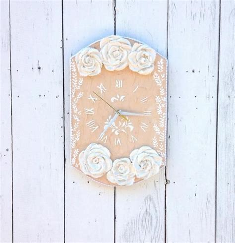 Wall Clock Vintage Shabby Chic Furniture French Country Decor Etsy