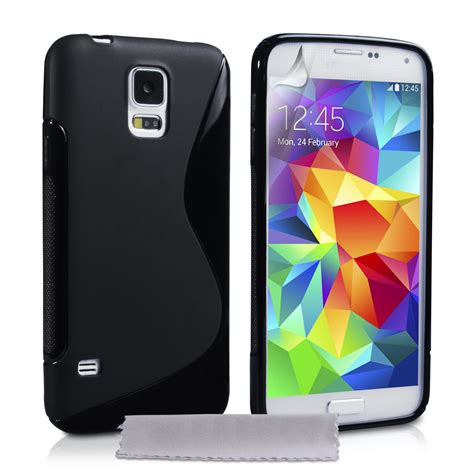 Samsung Galaxy S5 Silicone Gel S Line Case Black Mo