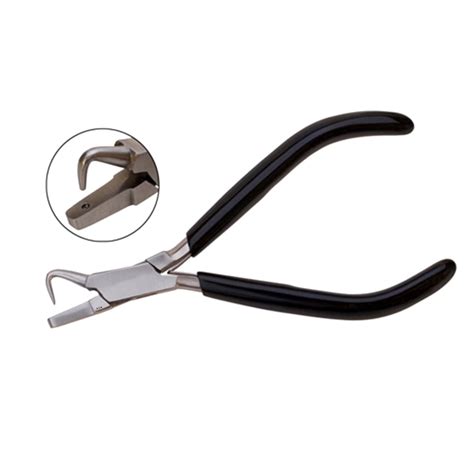 Hook Jaw Dimple Forming Plier 1mm For Metal Sheet Up To 24 Gauge Silver