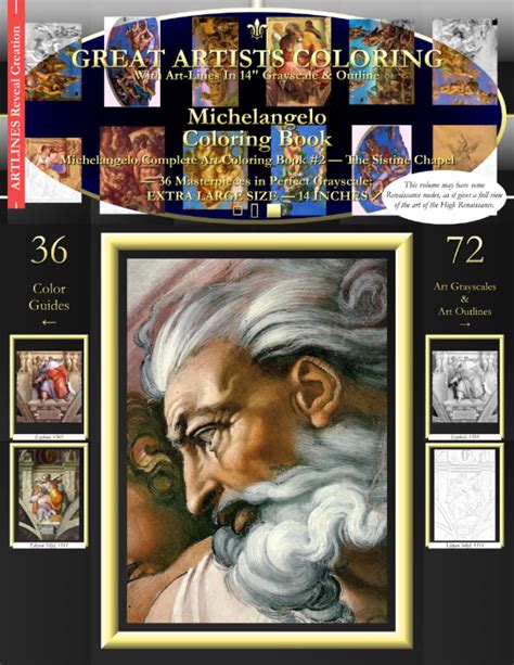 Michelangelo Coloring Book Michelangelo Complete Art Coloring Book 2