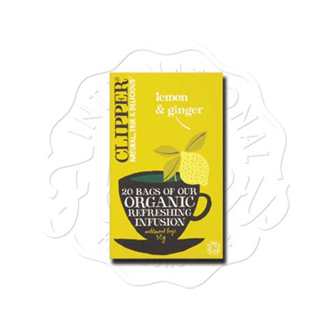 Clipper Lemon Ginger Organic Infusion S G Flavers