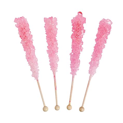 Pink Rock Candy Pops Edibles 12 Pieces