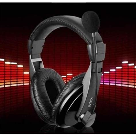 Buy Intex Supra Black Wired Over Head Headset With Mic And Volume Control