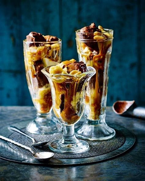 Banana Peanut And Caramel Chocolate Ice Cream Sundae Recipe