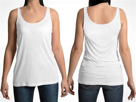 Free Mockup Girl Tank Top Free Commercial Use Graphic