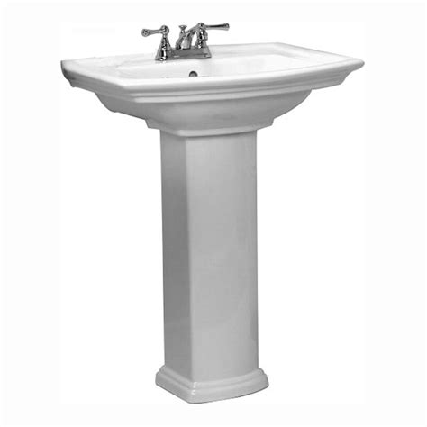 The luxier ceramic bathroom sink appears to be a low maintenance vanity sink. Three Posts Gaynell Vitreous China Rectangular Pedestal Bathroom Sink with Overflow & Reviews ...
