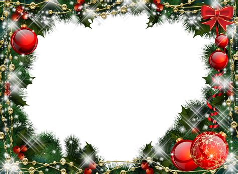 5 Bonitos Marcos Para Fotos De Navidad En Png Y Delicados Colores