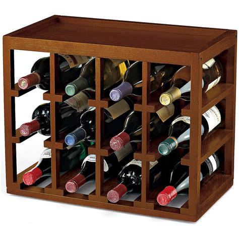 Wine Enthusiast 12 Bottle Cube Stack Wine Rack