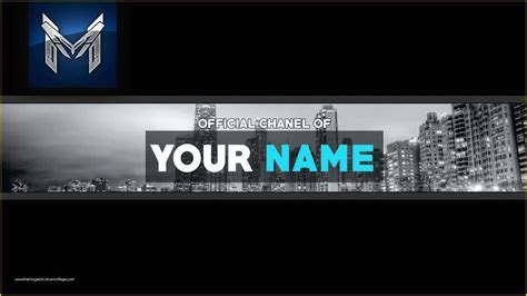 Free Youtube Template Maker Of Cool Youtube Banner Template