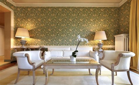 Full of charm, perfect to unwind. 30 Best Living Room Wallpaper Ideas - The WoW Style