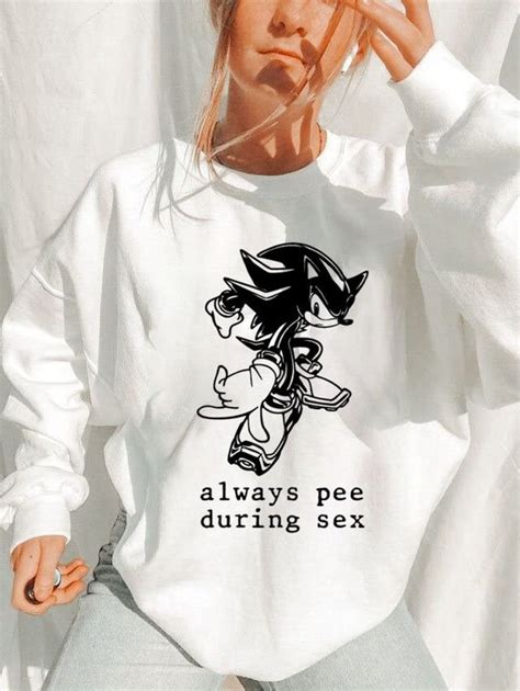 Always Pee After Sex Shirt Sonic The Hedgehog Always Pee Etsy
