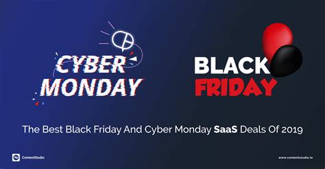 The Best Black Friday And Cyber Monday Saas Deals Of 2019 Contentstudio