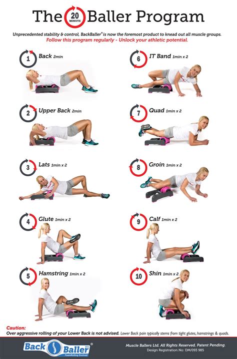 Foam Roller Exercises Printable