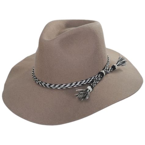 Brixton Hats Leonard Wool Felt Wide Brim Fedora Hat Cowboy And Western Hats