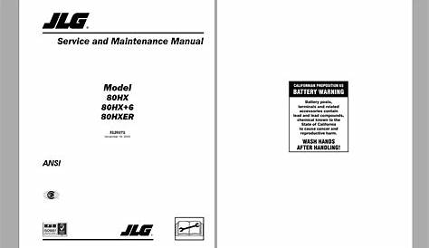 Jlg G10 55a Service Manual