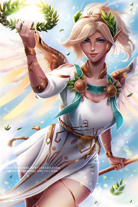 Winged Victory Mercy By Olchas On Deviantart