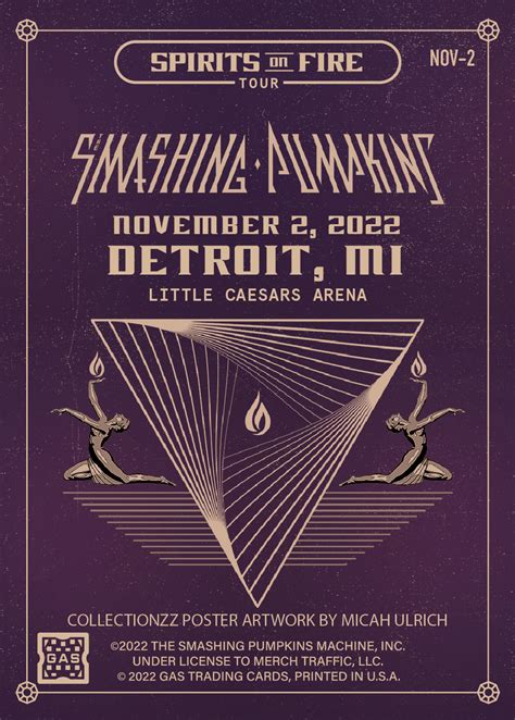 The Smashing Pumpkins Detroit November 2 2022 Exclusive Gas Trading C