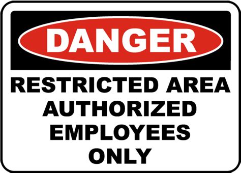 Authorized Employees Only Sign F3627 By