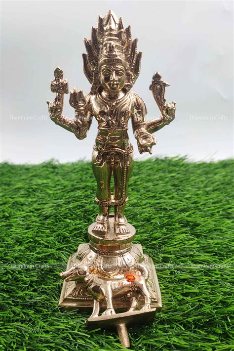 Panchaloha Kala Bhairavar Statue 6 Inch Thamiram Crafts