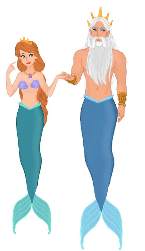 King Triton And Queen Athena By Snyder0101 On Deviantart
