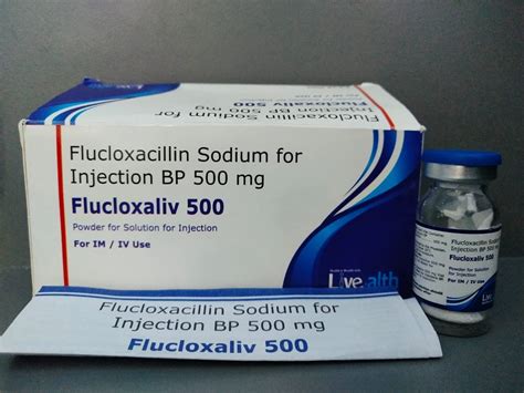 Flucloxacillin Sodium For Injection 500mg Livealth Biopharma Private