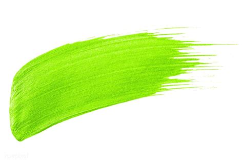 Neon Lime Green Brush Stroke Free Image By Ake Lime