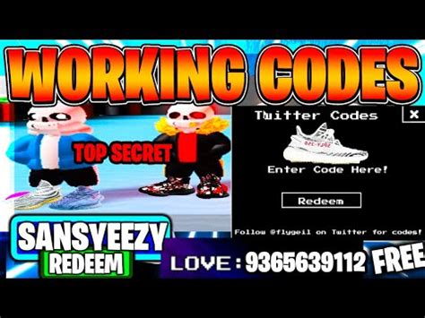 Once there, simply click on the codes button on the bottom right of. SANS MULTIVERSAL BATTLES - How to get YEEZY'S / CODES ...