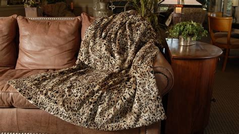 Complex Cheetah Premium Faux Fur Throw By No Harm Done Design Handmade