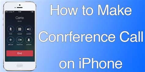 How To Make Conference Call On Iphone