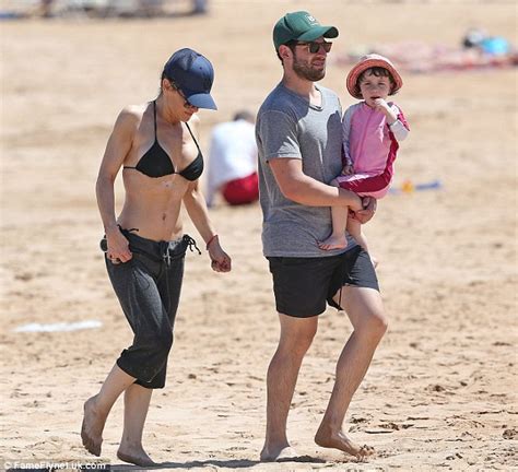 Max Greenfield And Steve Howey Cover Up As Their Wives Parade Their Sexy Bikini Bodies On The